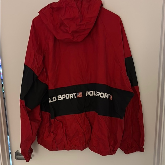 Polo by Ralph Lauren Red and Black Windbreaker - Picture 5 of 6